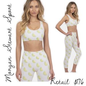 Morgan Stewart lemon sports bra